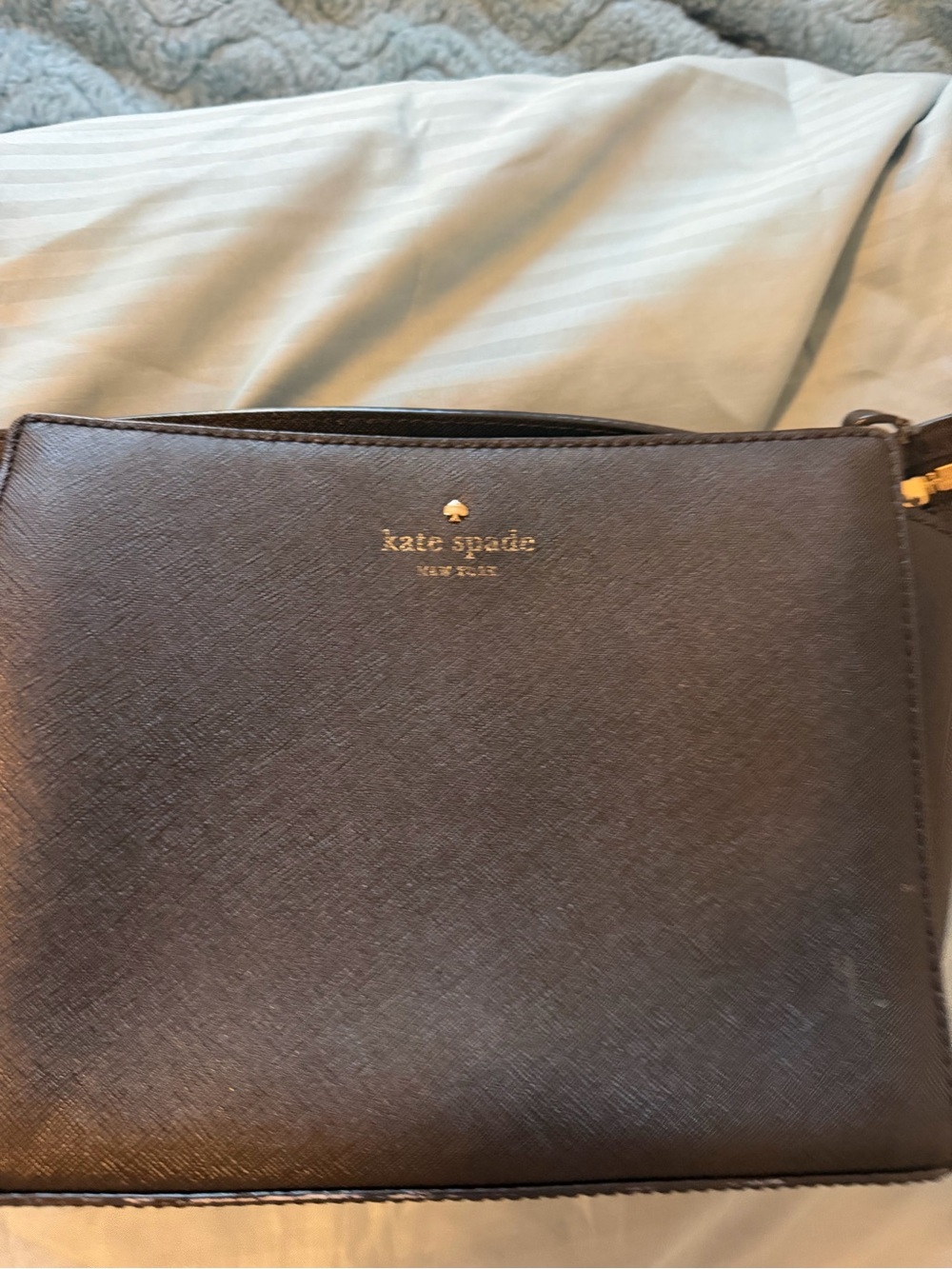 kate spade Black Saffiano Leather Crossbody